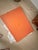 Contemporary Hermes Leather and Felt Blotter (With Pocket) in Classic Hermes Orange and Light Gray. For Sale - Image 3 of 3