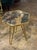 Pair of Italian MCM Brass and Marble Hex Tables For Sale - Image 4 of 5