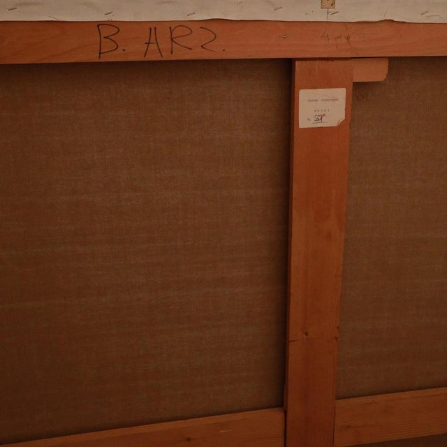 Virgilio Guidi, Marina e Incontro, Oil on Canvas, 1968, Framed For Sale - Image 6 of 11