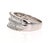 Contemporary 1.60 Carat Baguette and Round Cut Diamond Band 14 Karat White Gold, Size 8 For Sale - Image 3 of 5