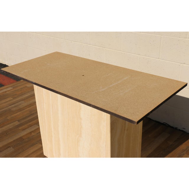 Mid-Century Modern Italian Travertine Dining Table, Circa 1970s For Sale - Image 15 of 18
