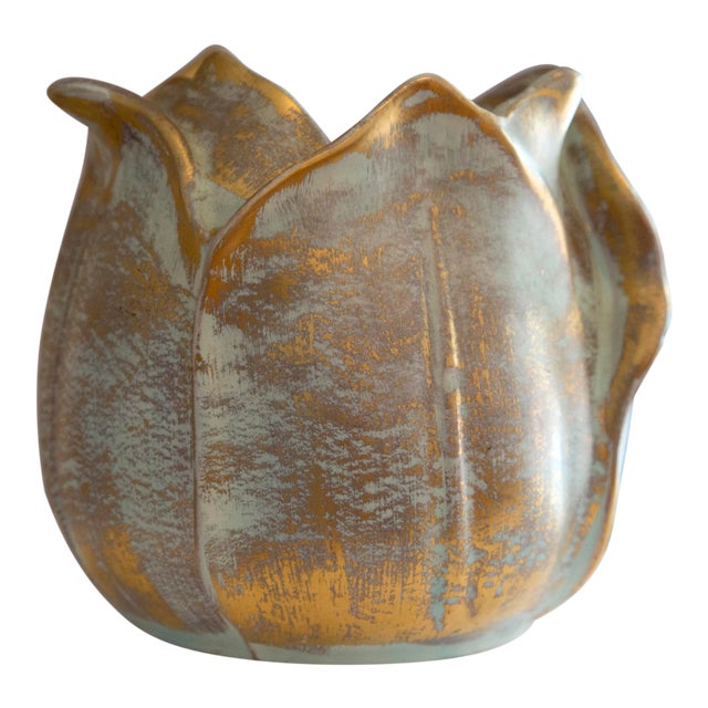 Stangl Mid Century Pottery Flower Shape Vase For Sale