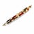 Mid-Century Modern Mid 20th Century 18k Yellow Gold Hand Carved Multi Colored Agate Designer Bracelet For Sale - Image 3 of 4