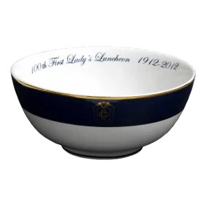 The 100th Congressional Club First Lady's Luncheon Fine Porcelain Bowl Honoring Michelle Obama 1912-2012