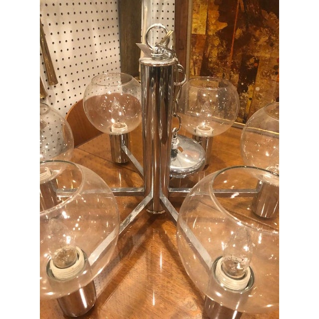 Chrome 1960s Mid-Century Modern Chrome Sputnik Chandelier For Sale - Image 8 of 17