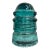 Antique Hemingray 12 Teal Glass Insulator For Sale