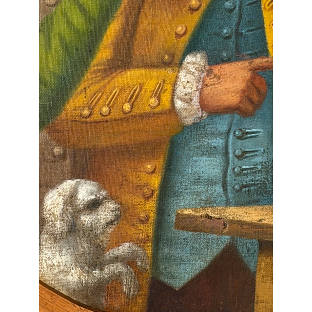 Unknown, Drinkers, 1800s, Oil on Canvas For Sale - Image 7 of 8