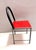 1980s Vintage Red Side Chair in Laminate & Metal in the style of Ettore Sottsass, Italy, 1980s For Sale - Image 5 of 11