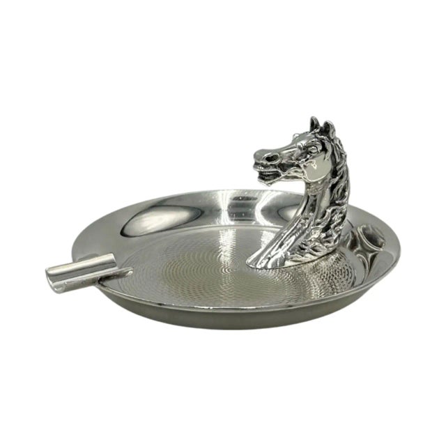 Vintage Hermes Paris Equestrian Horse Head Ashtray For Sale - Image 17 of 17