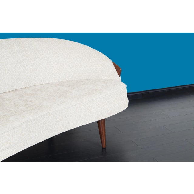 Wood Mid-Century Modern "Cloud" Walnut Sofa by Adrian Pearsall For Sale - Image 7 of 10