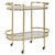 A refined Glam serving cart, forged with a beautiful soft gold brushed finish made completely from iron. The rounded...