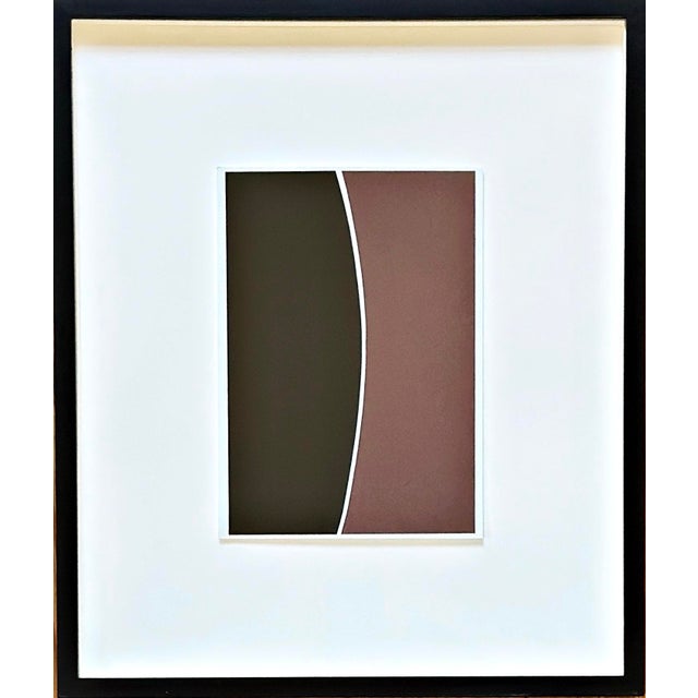 Rolf Hans, Pair of Monochrome Color-Field Collages, 1994, Paper For Sale - Image 4 of 7