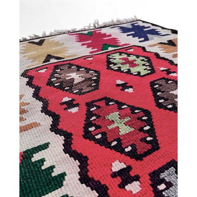 Textile Vintage Artisan-Crafted Balkan Hercegovina Rug, 1960s For Sale - Image 7 of 9