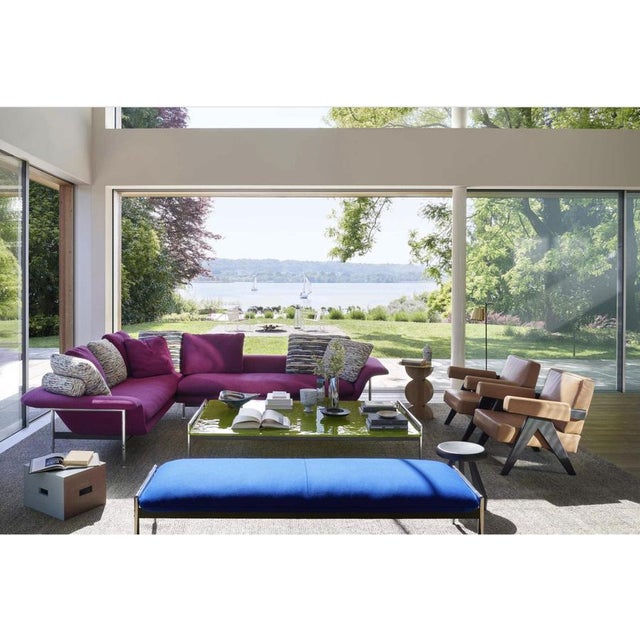 Esosoft Coffee Table in Aluminum and Fluted Glass by Antonio Citterio For Sale - Image 11 of 13