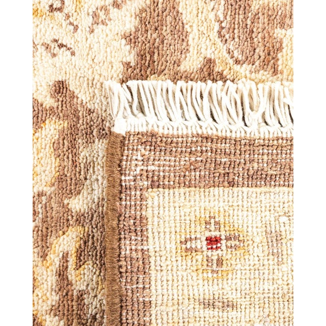 1990s Vintage Traditional Hand Knotted Wool Area Rug, Brown - 5'10" X 8'9" For Sale - Image 5 of 9