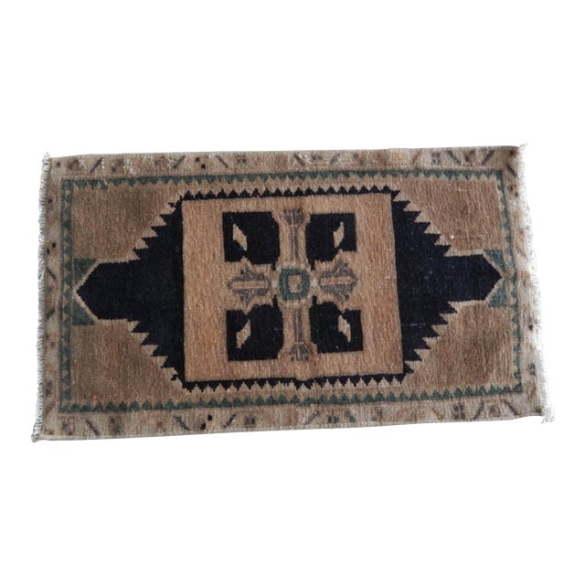 Vintage Bathroom Decor Blue Rug Southwest Wool Rug Runner Small Oriental Turkey Oushak Rug Mat 1 5 2 6 Chairish