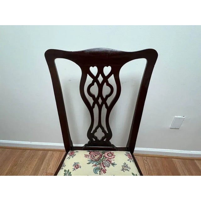 Antique Chippendale Style Mahogany Dining Chairs, Late 19th Century- Set of 8 For Sale - Image 9 of 12
