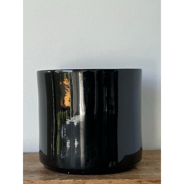 Vintage Boho Gainey Glazed Ceramic Planter For Sale In West Palm - Image 6 of 12