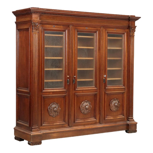 Neo-Renaissance Style Bookcase, Italy, Early 20th Century For Sale