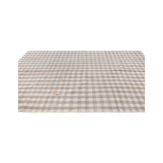 Modern Vintage Turkish Kilim Rug - 6`7" X 10`0" For Sale - Image 4 of 6