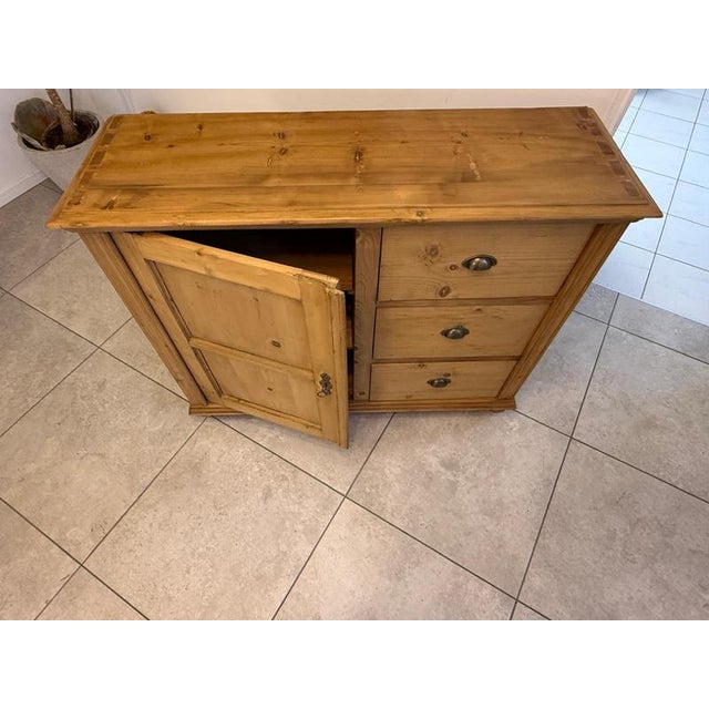 Brown Farmhouse Buffet in Softwood For Sale - Image 8 of 9