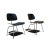 A Black Mid-Century Modern Eames Dcm Chairs For Sale - Image 10 of 10