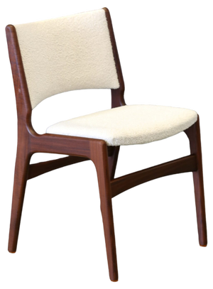 Model 89 Chair in Teak and Bouclé by Erik Buch, 1960s
