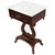 Wood Pair of 1940s Kimball Wood Empire Style Lyra Side Tables With Marble Tops For Sale - Image 7 of 12