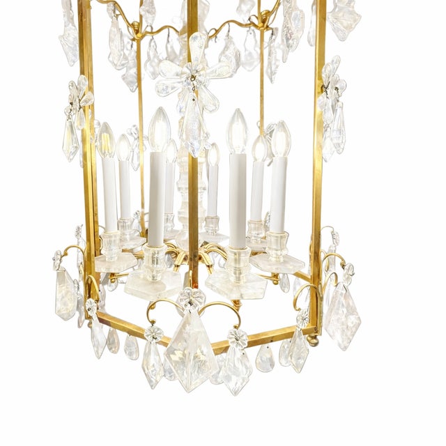 Contemporary Rock Crystal Lantern by Dimitri Stefanov For Sale - Image 3 of 7