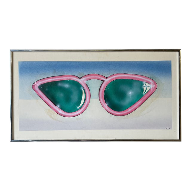 Vintage Pop Art Sunglasses Print – Framed For Sale