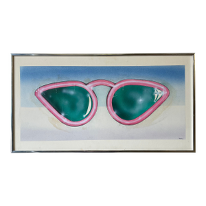 Vintage Pop Art Sunglasses Print – Framed