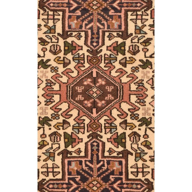 Traditional Karajeh Rug 2'4'' X 2'11'' For Sale - Image 3 of 3