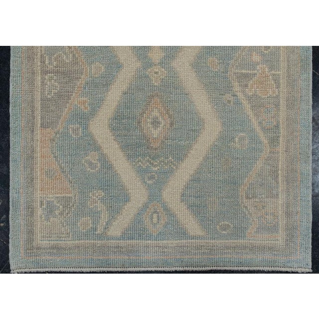 2010s Turkish Oushak Rug 2'9" x 9'8" For Sale - Image 5 of 10