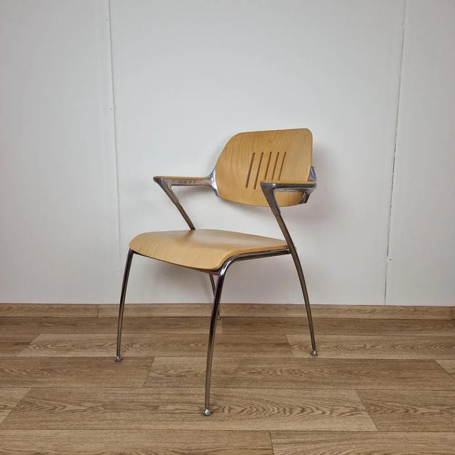 Silver Golf Dining Chair by Francesco Zaccone for Thonet, 1970s For Sale - Image 8 of 13