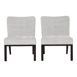 Edward Wormley for Dunbar Slipper Chairs - a Pair For Sale