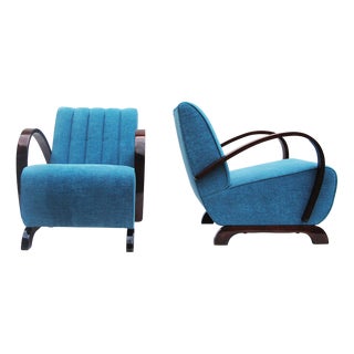 Art Deco Armchair attributed to Jindřich Halabala for Up Závody, Czech, 1930s For Sale