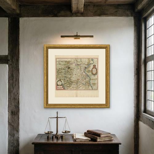 Antique Blaeu Map of the Principality of Orange and Avignon, 1642 For Sale - Image 10 of 12