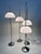 Metal Height-Adjustable Mushroom Floor Lights with Chromed Tulip Bases by Frank Bentler for Wila Leuchten, West Germany, 1960s, Set of 4 For Sale - Image 7 of 18