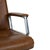 Wood T69 Table and Swivel Chairs in Wood, Cognac Leather and Chrome by Osvaldo Borsani, Set of 5 For Sale - Image 7 of 18