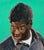 Kareem-Anthony Ferreira (Canadian, b. 1989), "Portrait of Kyle (Green Background)", Mixed Media on Paper, 2021, signed "K...