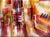 Emotive abstract in warm colors by Anna Ballarian (American, 1918-2010), playing with deep contextualized Magenta and...