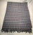 Textile Merino Wool Throw With a Plaid Pattern Comprised of Polka Dots of Various Shades of Blues & Purples - Made in England For Sale - Image 7 of 9