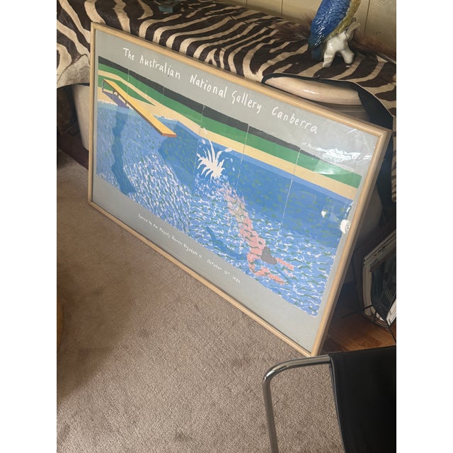 1982 Large David Hockney, ‘A Diver From Paper Pools’ Exhibition Poster For Sale In New York - Image 6 of 7