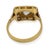 1910s 1910s Edwardian Old Cut Diamond Two Tone Ring, Size 4 For Sale - Image 5 of 6