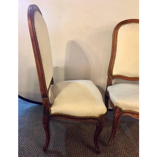 Wood Louis XV Style Maison Jansen Attributed Boudoir/Slipper or Side Chairs - a Pair For Sale - Image 7 of 11