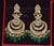 Estate Natural 8.30ct Polki Diamond & 28.30ct Emerald 22k & 18k Gold Chandelier Earrings, Pair For Sale - Image 11 of 13
