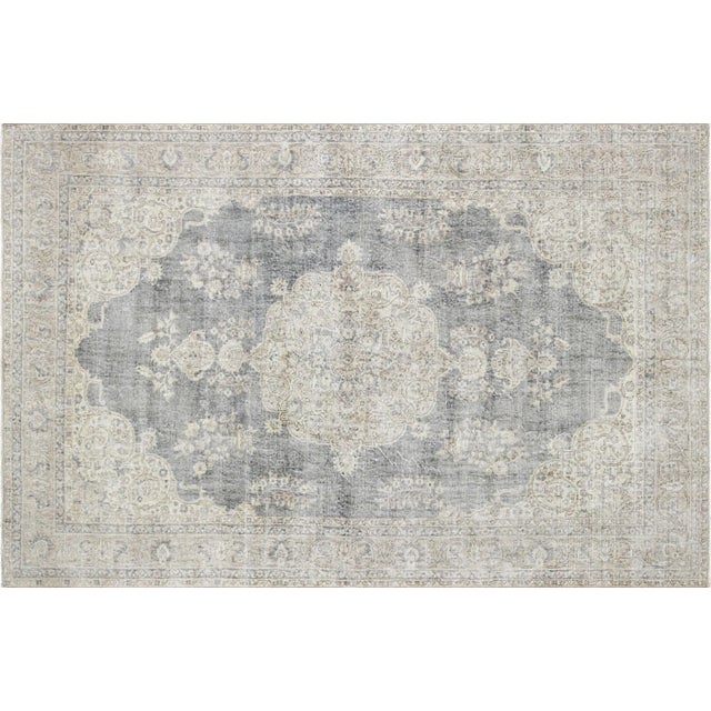 Textile 1960s Turkish Oushak Rug For Sale - Image 7 of 7