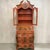 Terra Cotta Mid-Century Italian Venetian Coral & Gilt Hand Painted Chinoiserie Secretary Desk For Sale - Image 8 of 9