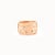 Boho Chic 925 Solid Silver Cigar Band in Scattered Cubic Zircon Rose Gold Finish- Size 8 For Sale - Image 3 of 9