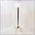 Hollywood Regency Bronzed Metal and Brass Tripod Floor Lamp, 1950s For Sale - Image 4 of 17
